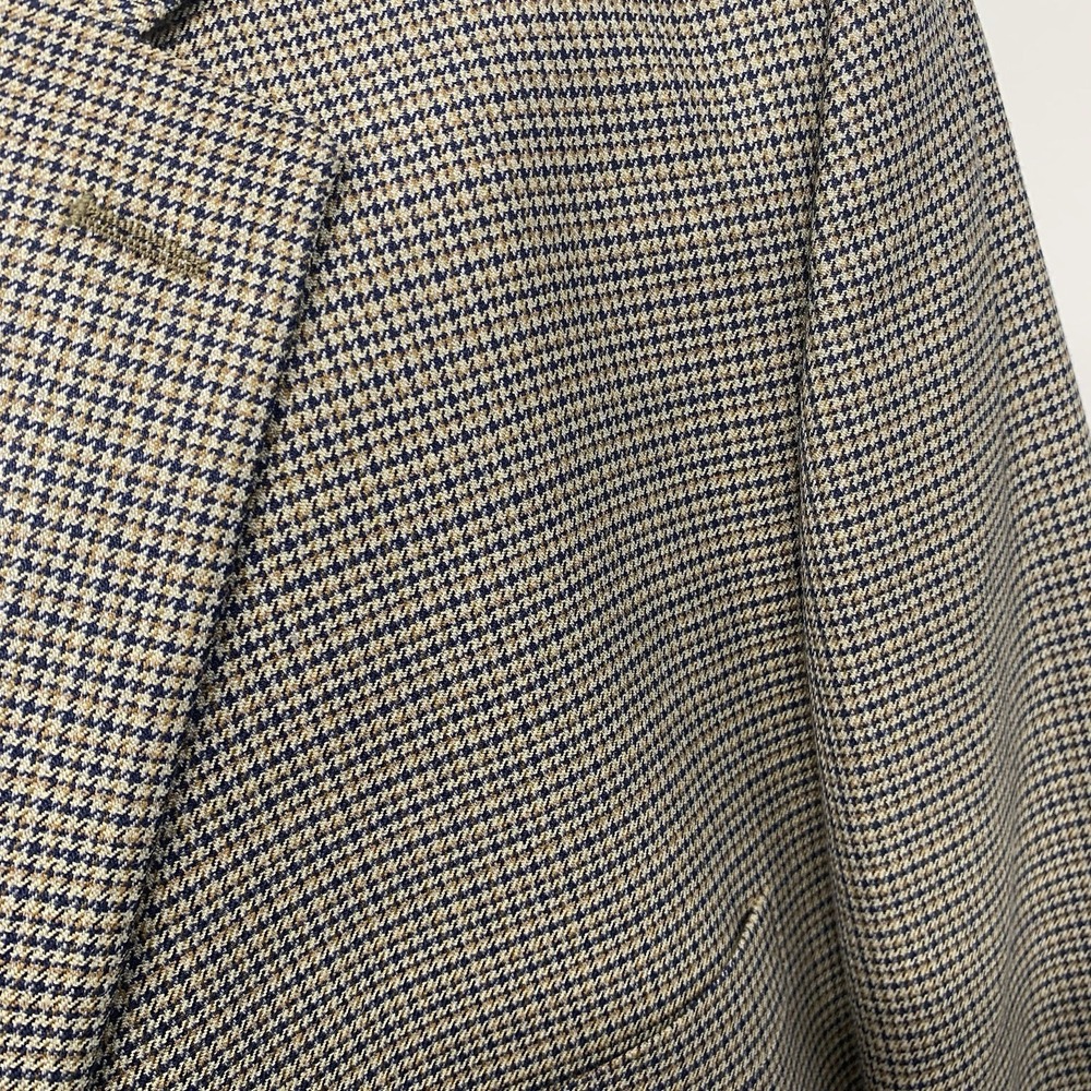 James Whitehead Silk Wool Sport Coat Houndstooth 54r Blazer Jacket Business View 2
